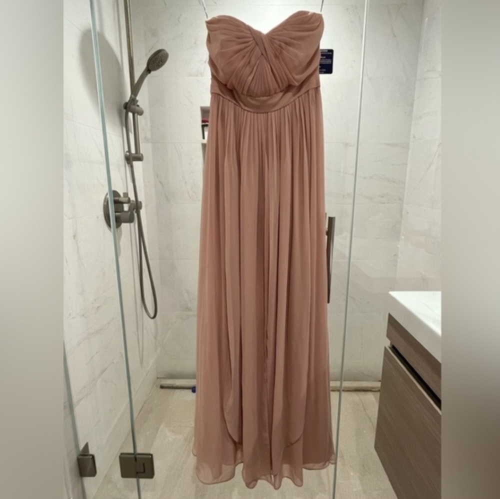 Jenny Yoo Blush Strapless Gown